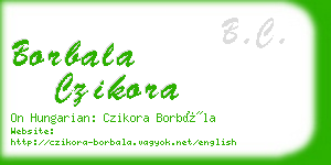 borbala czikora business card